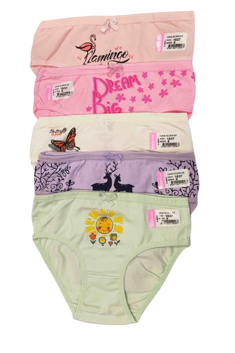 Εσώρουχα Για Κορίτσια Biyo Kids 5 Pack Multicolor 1837