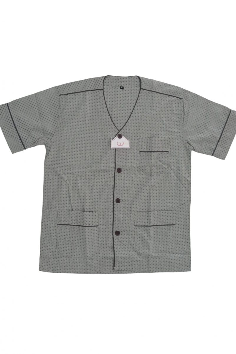 Καλοκαιρινές Πυτζάμες Με Κουμπιά Λαχανί PL-3327