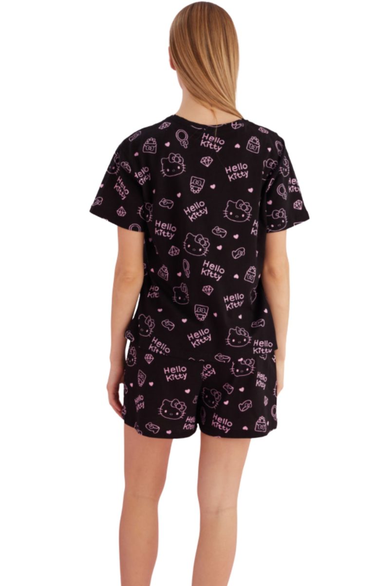 Κοντομάνικες Πυτζάμες Hello Kitty Μαύρο 25630