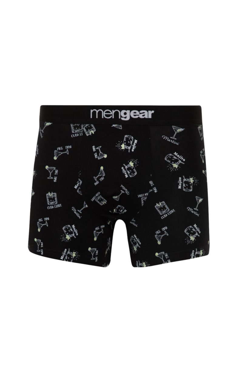 Ανδρικά Boxer Minerva Cocktails Mengear 2 Tεμάχια Μαύρο 29473-345