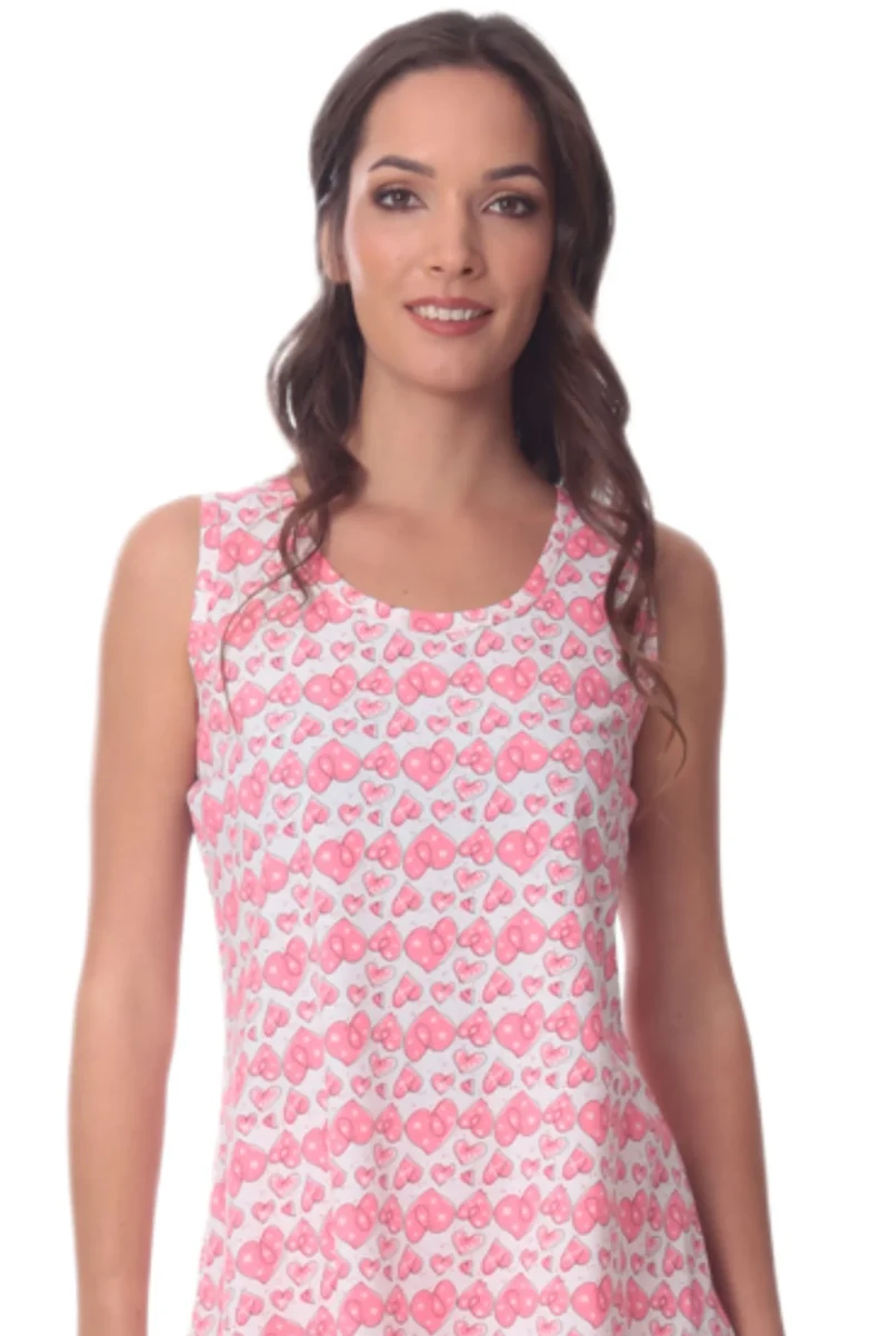 Αμάνικες Πυτζάμες Lydia Creations Κοραλλί 26103