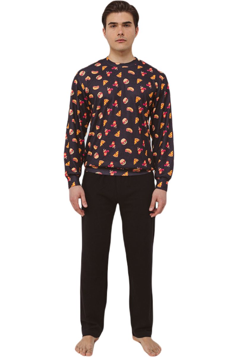 Ανδρικές Πιτζάμες Hot Dog Odyssey Μάυρο 2832