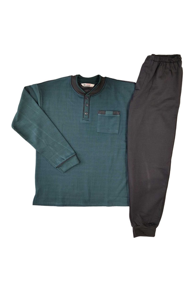 Φούτερ Ανδρικές Πυτζάμες Χακί 2632