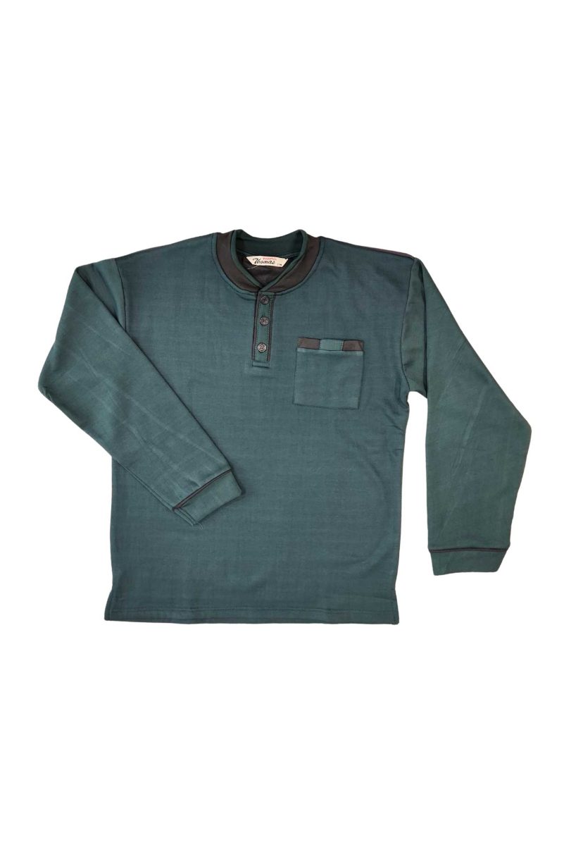 Φούτερ Ανδρικές Πυτζάμες Χακί 2632