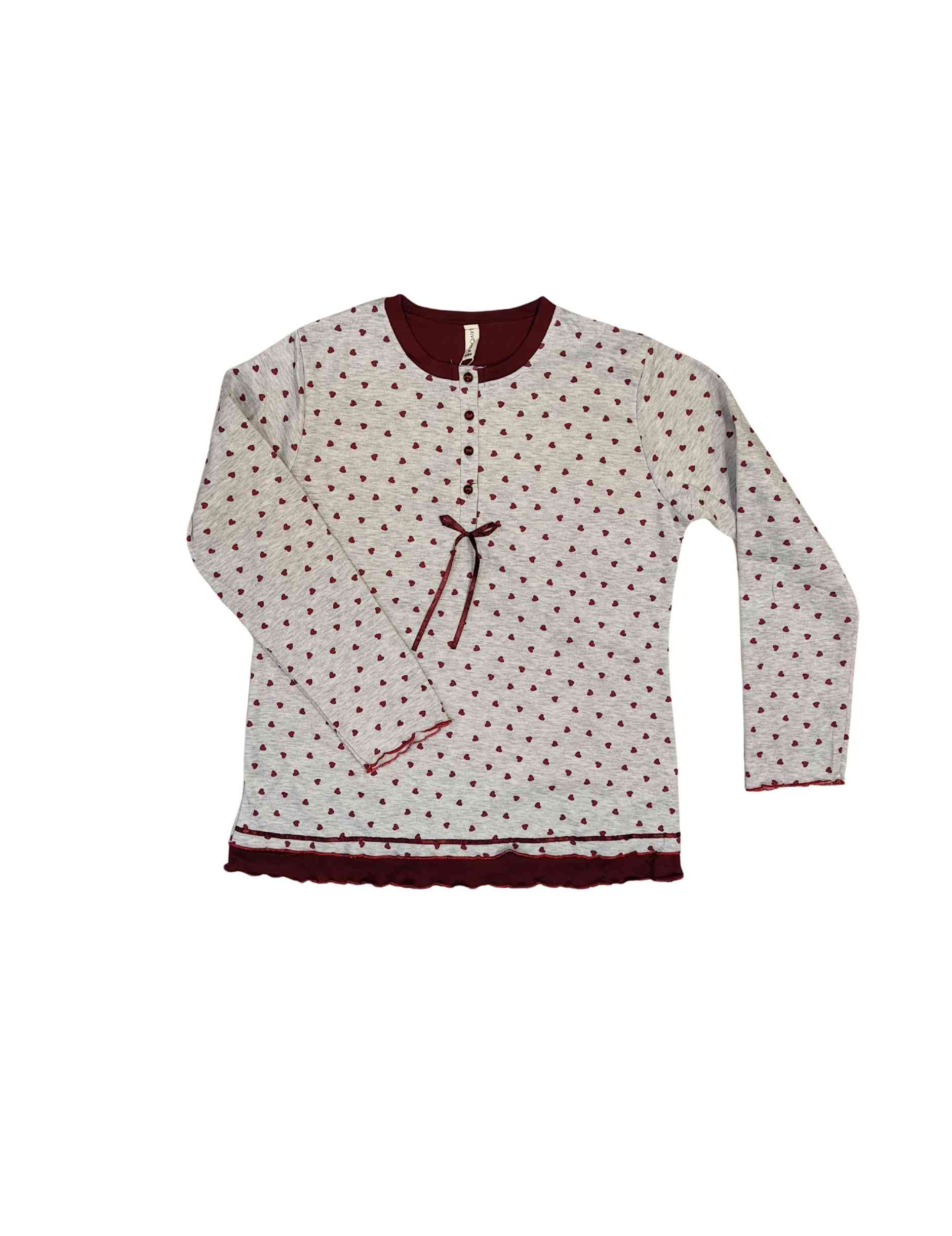 Φούτερ Γυναικείες Πυτζάμες Lovelx Γκρι 5597 - Image 2