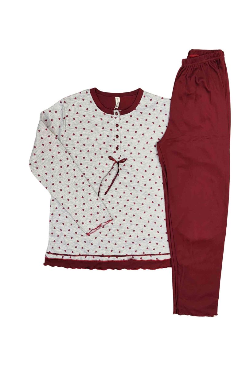 Φούτερ Γυναικείες Πυτζάμες Lovelx Γκρι 5597