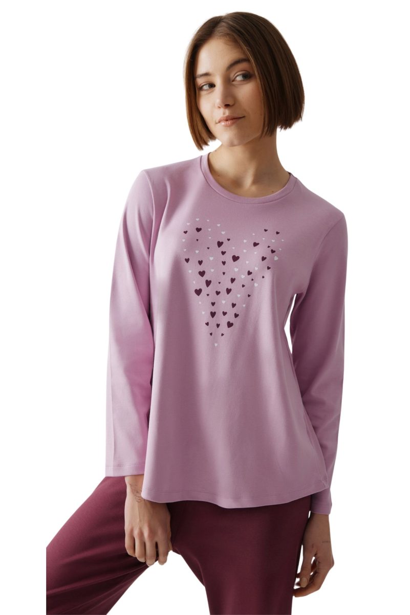 Γυναικείες Πυτζάμες Minerva Λιλά 52652-139