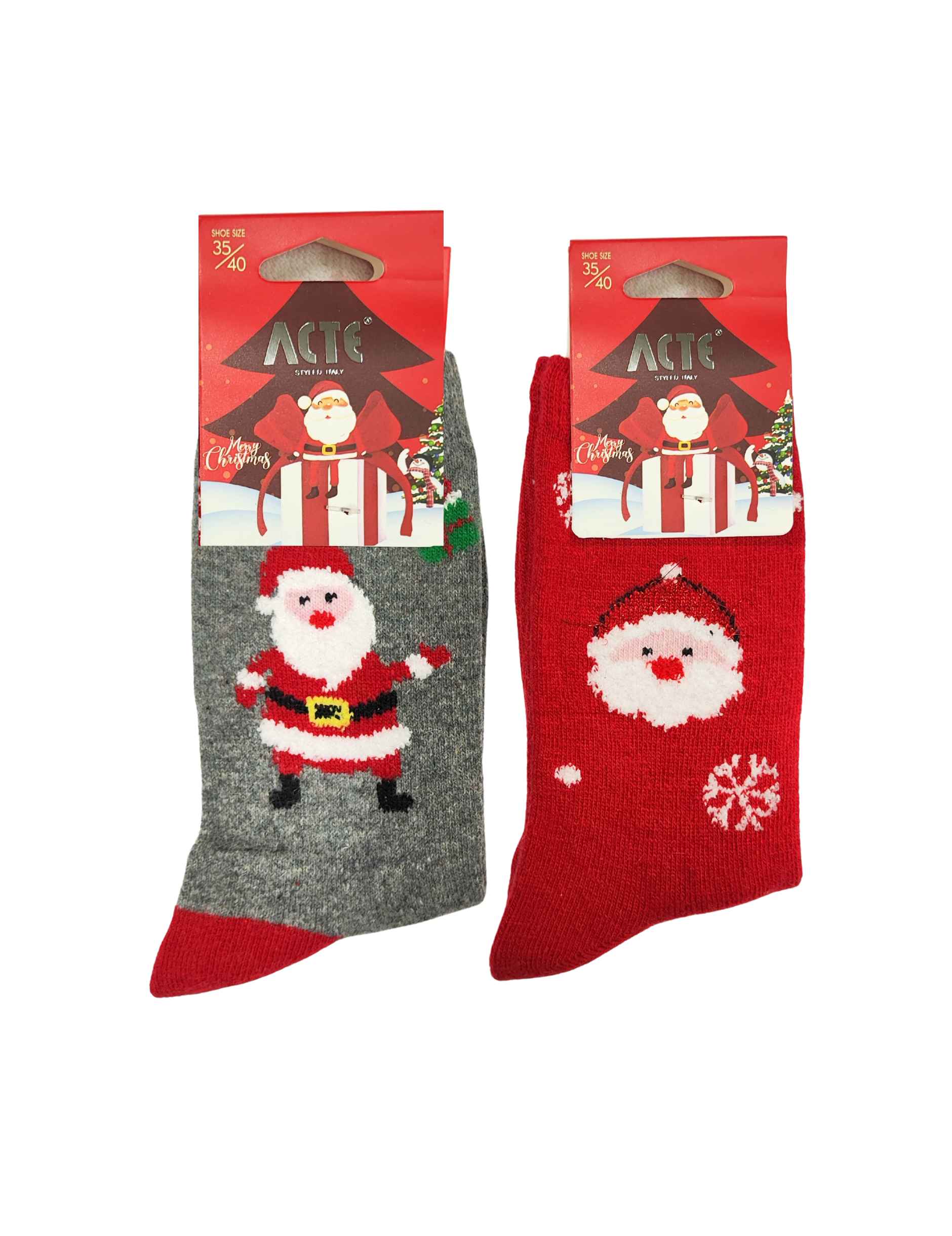 Γυναικείες Χριστουγεννιάτικες Κάλτσες 2 Pack W-2623