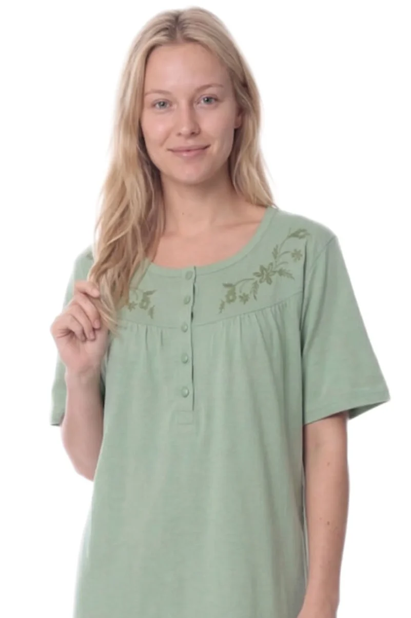 Καλοκαιρινά Νυχτικά Μονόχρωμα Lydia Creations Λαχανί 26073