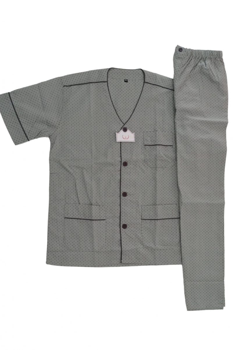 Καλοκαιρινές Πυτζάμες Με Κουμπιά Λαχανί PL-3327