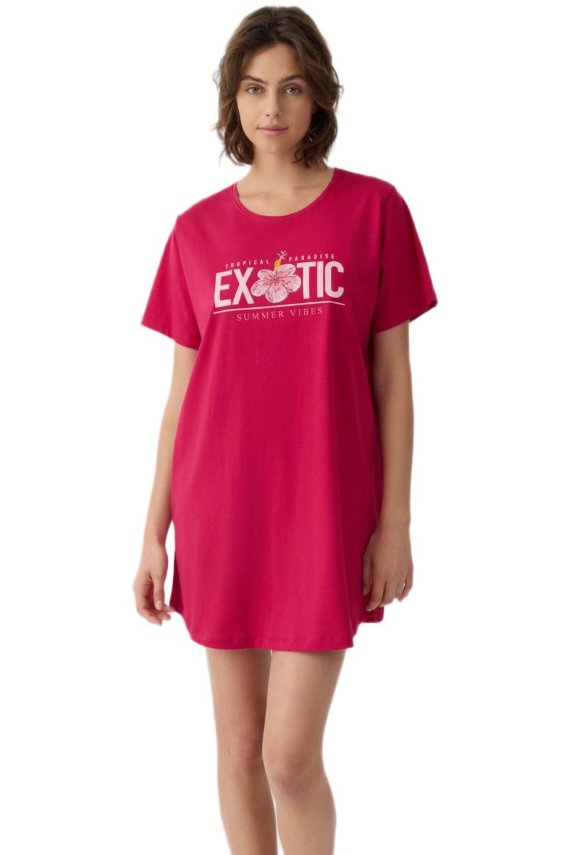 Γυναικεία Νυχτικιά Minerva “Exotic Vibes” – 100% Βαμβακερή – 53246-519