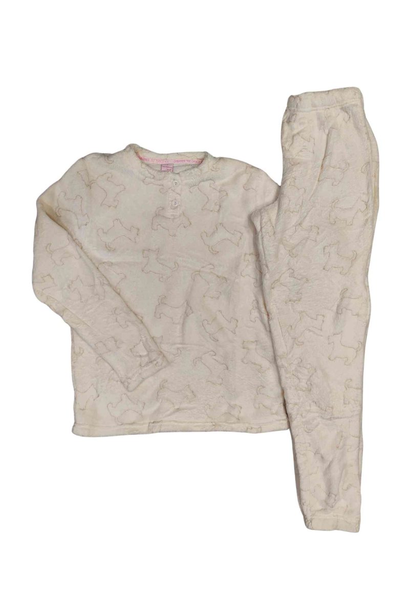 Γυναικείες Πυτζάμες Fleece Εκρού 1919