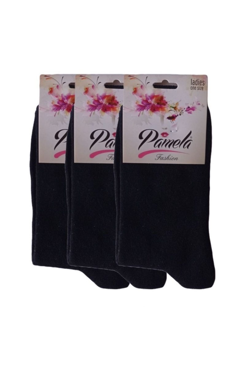 Γυναικείες Κάλτσες Pamela 3 Pack Μαύρο