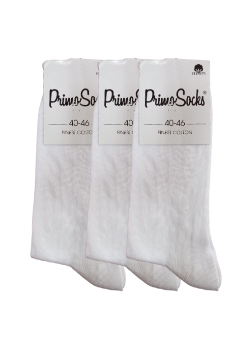 Ανδρικές Κάλτσες Λεπτές Primo 3 Pack Λεύκο