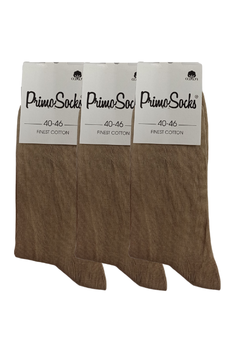 Ανδρικές Κάλτσες Λεπτές Primo 3 Pack Μπεζ