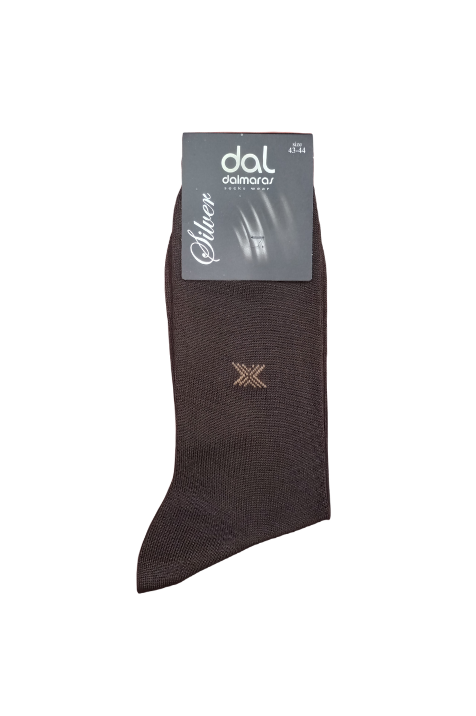 Ανδρικές Κάλτσες Dal Μερσεριζέ Βαμβάκι Καφέ