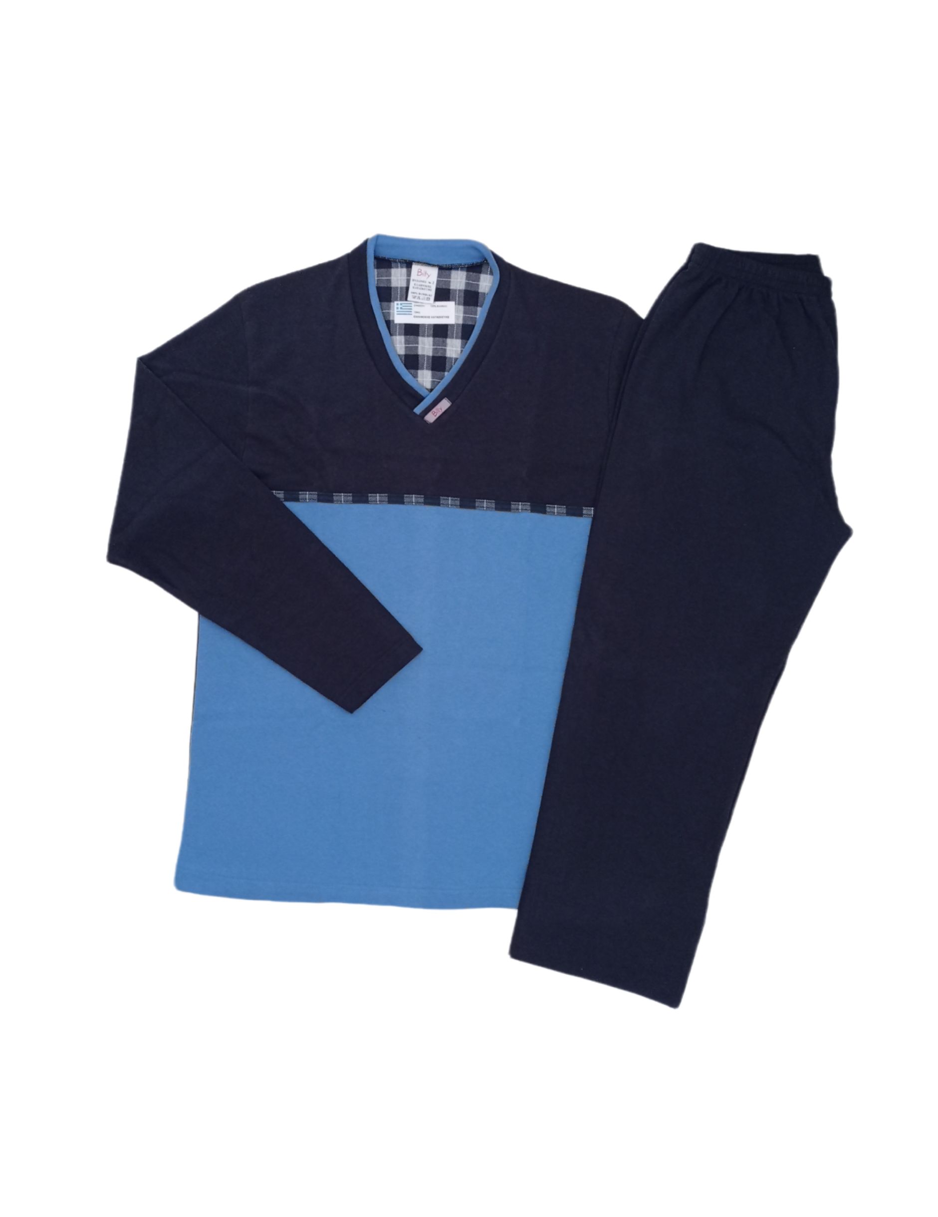 Βαμβακερή Πυτζάμα Billy Μπλε B-484