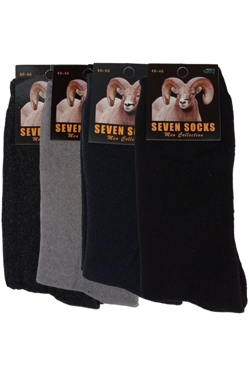 Ανδρικές Μάλλινες Κάλτσες Seven Socks 4 Pack Multicolor