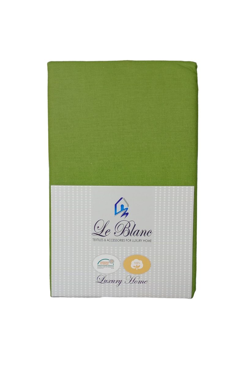 Σεντόνι ΚΟΜΒΟΣ Cotton Line Μονόχρωμο Army Green Μονό 170×270